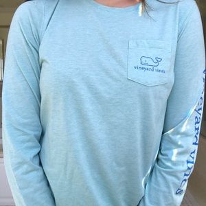 VINEYARD VINES LONG SLEEVE MINT SHIRT